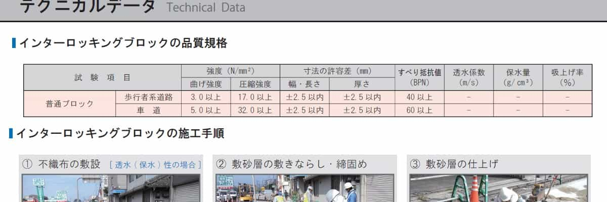 テクニカルデータ